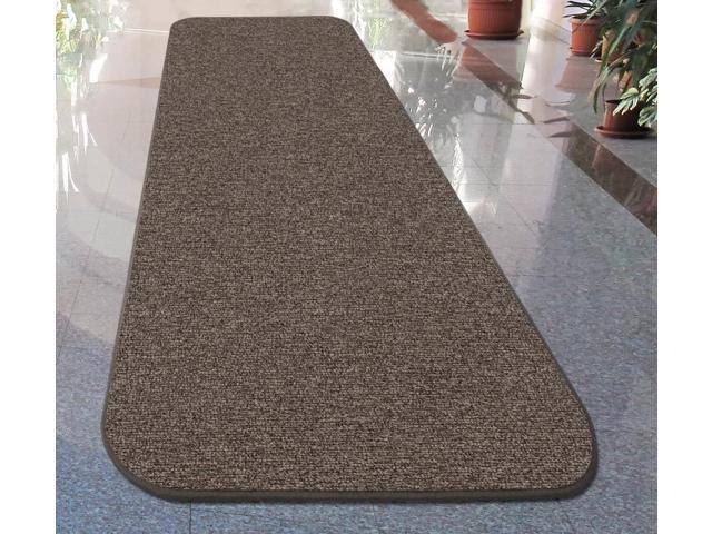 Pebble Gray 18 ft. x 36 in. Skid-Resistant Carpet Runner M412