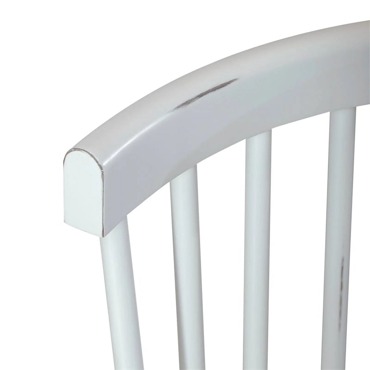 White Spindle Back Side Chair H125
