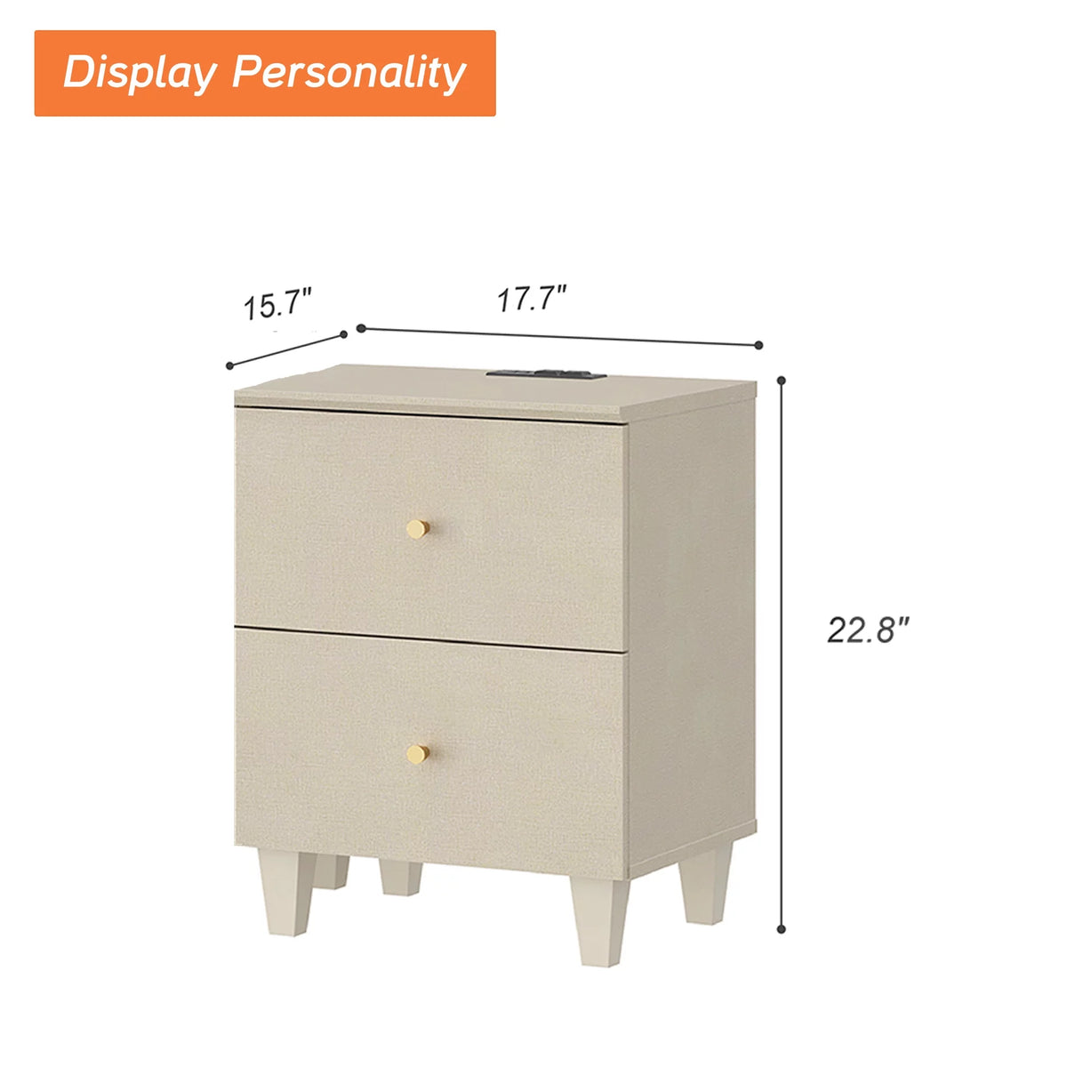 Wood Accent Cabinet with 2 Drawers W51742