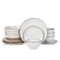 White 16-Piece Stoneware Dinnerware Set S134