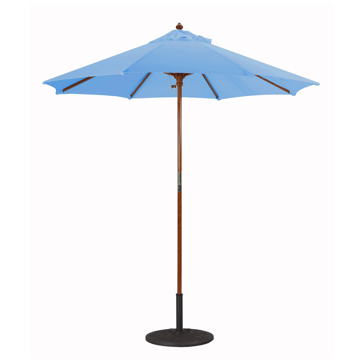 7.5 ft. Dark Wood Cafe Velum Sunbrella Umbrella S85640