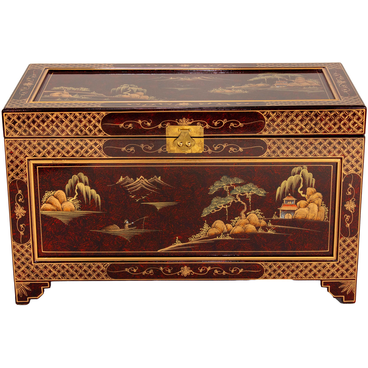 Lacquer and Wooden Storage Trunk K280