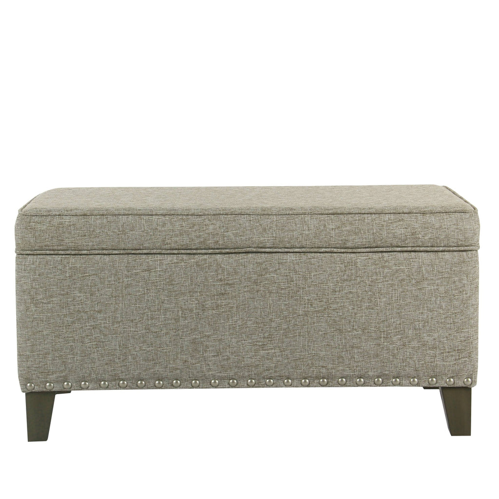 Large Storage Bench with Nailhead Trim U1714