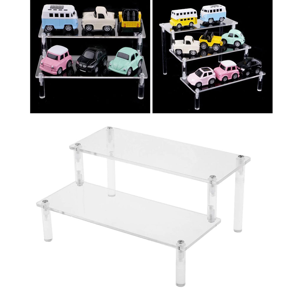 Acrylic Clear Two Layer Display Stand V72521