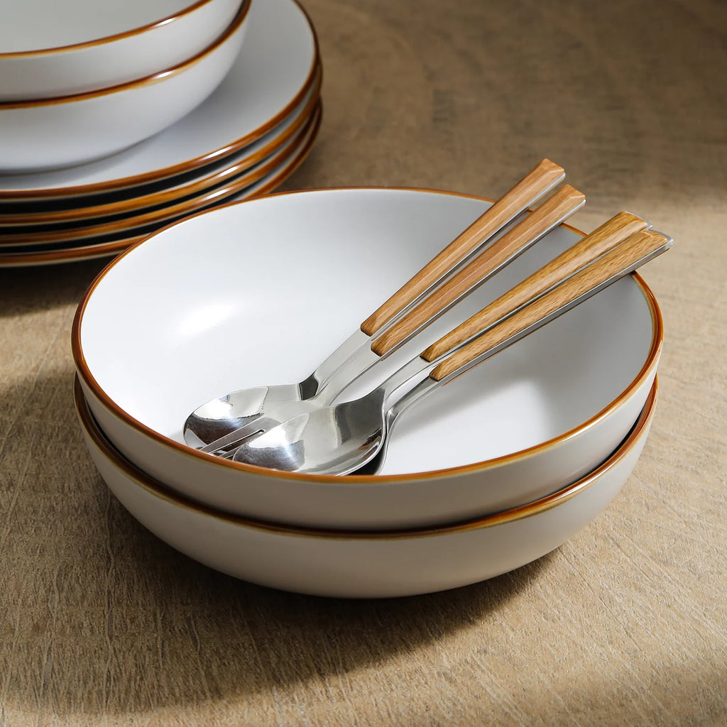 White 16-Piece Stoneware Dinnerware Set S134