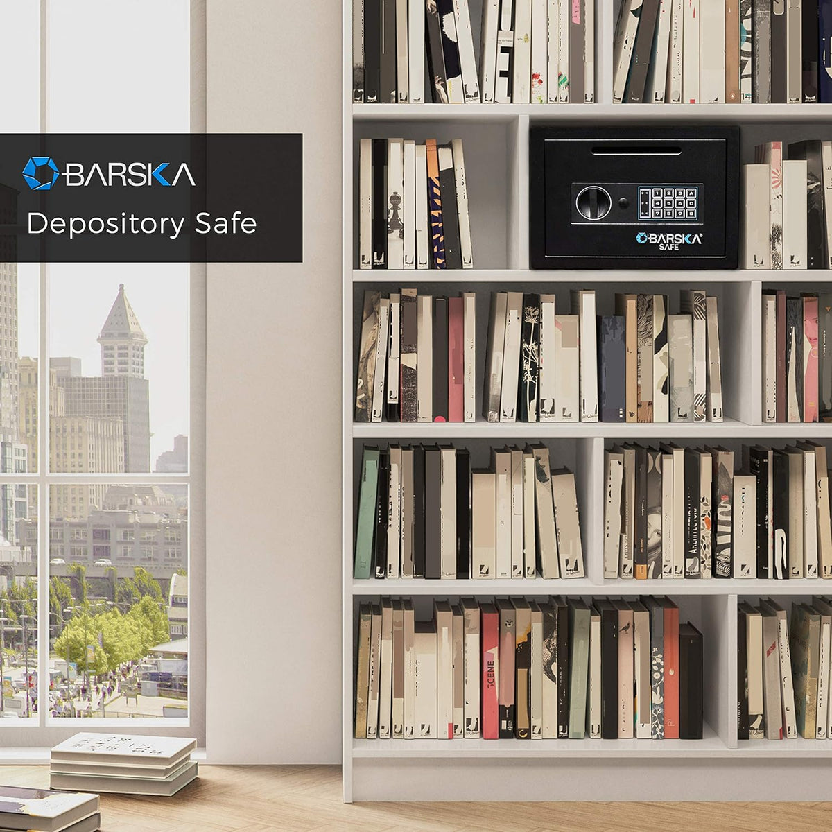 Compact Digital Depository Drop Safe with Front Load Drop Box V94097