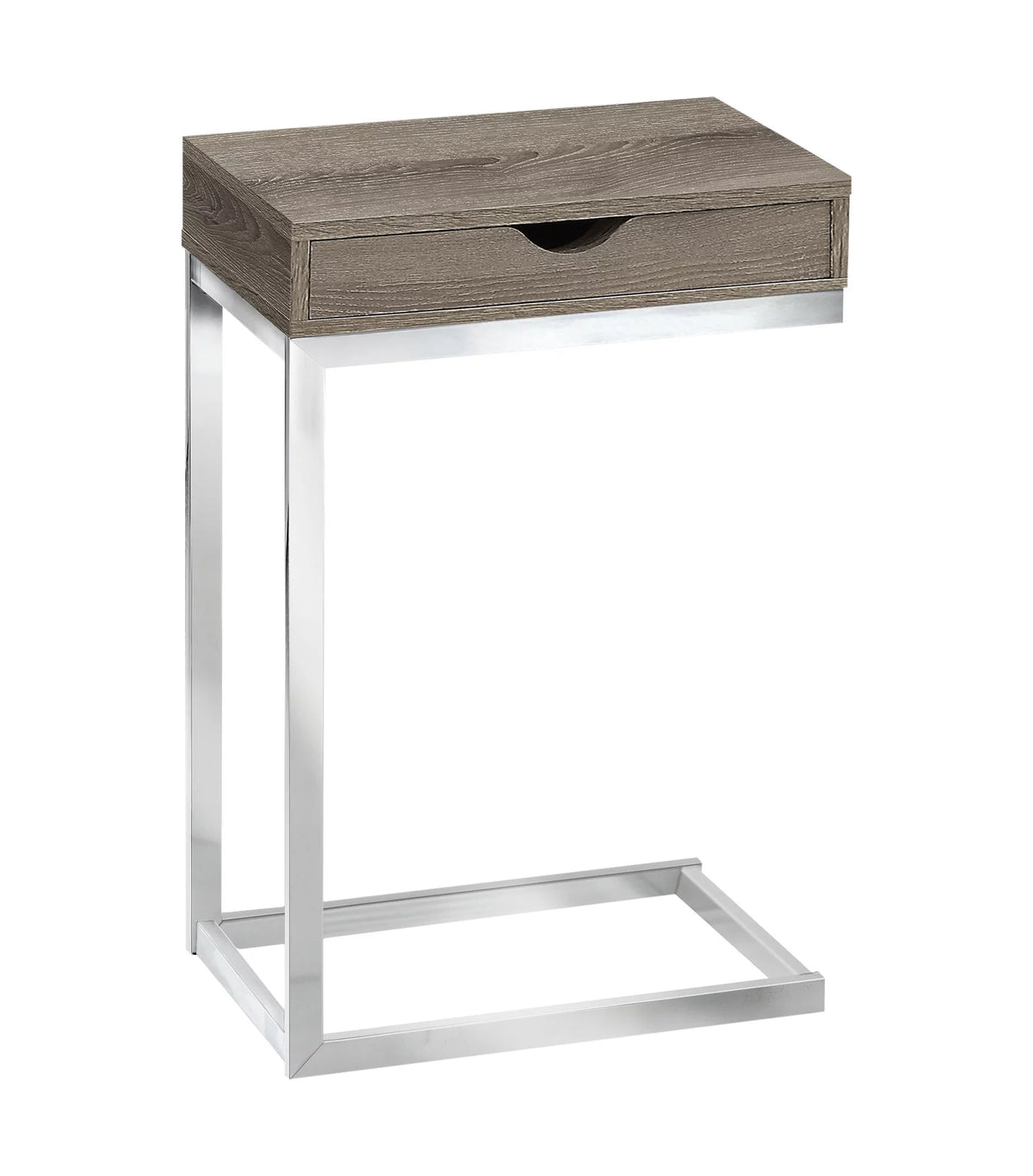 C-shaped Brown Laminate Accent Table Y23002