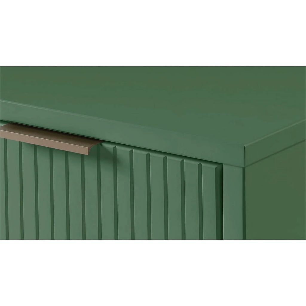 Sage Green Engineered Wood Double Dresser U249626