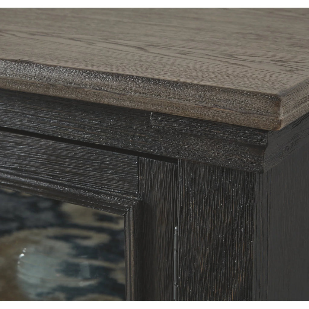 74" TV Stand in Black and Gray K5077