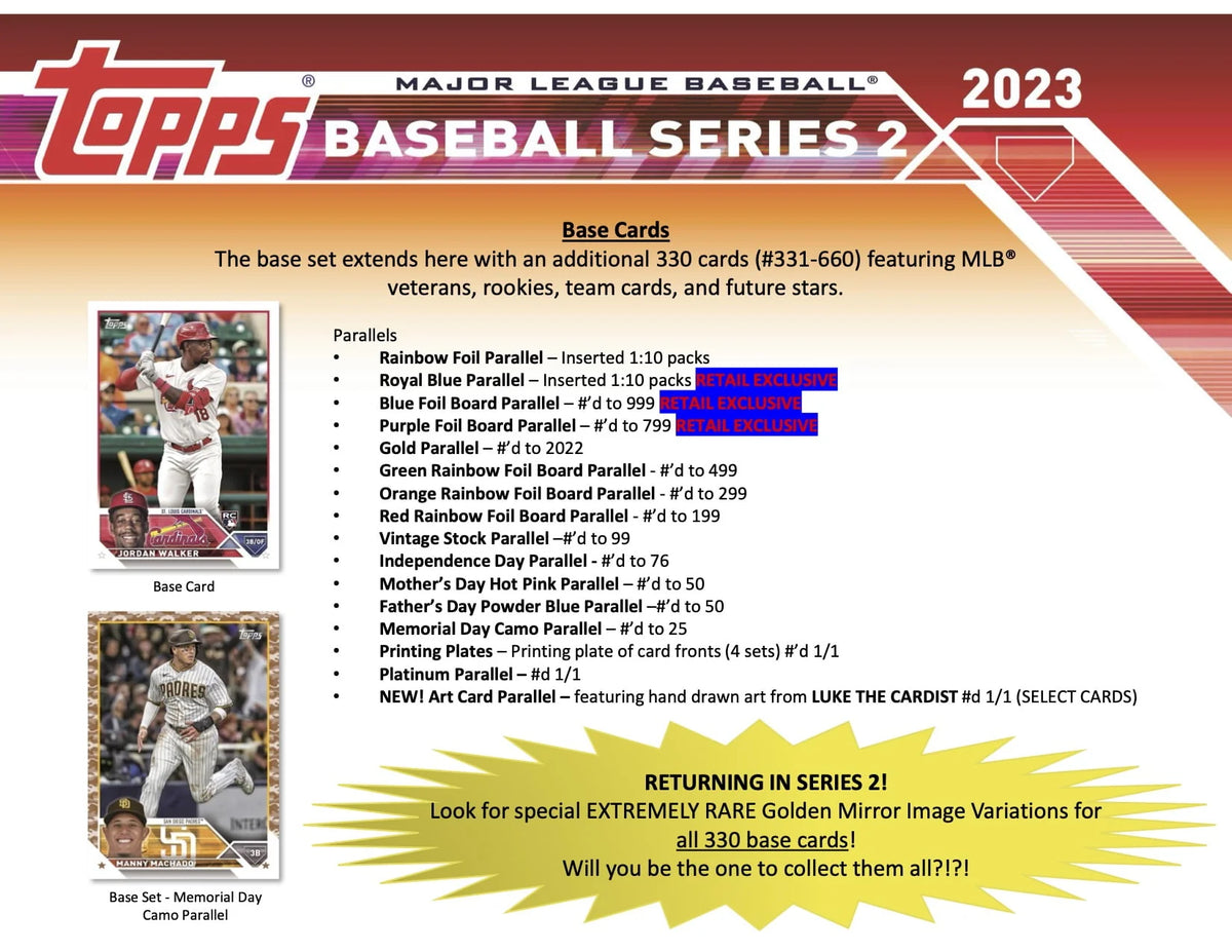 MLB Baseball Trading Cards Blaster Box D78288
