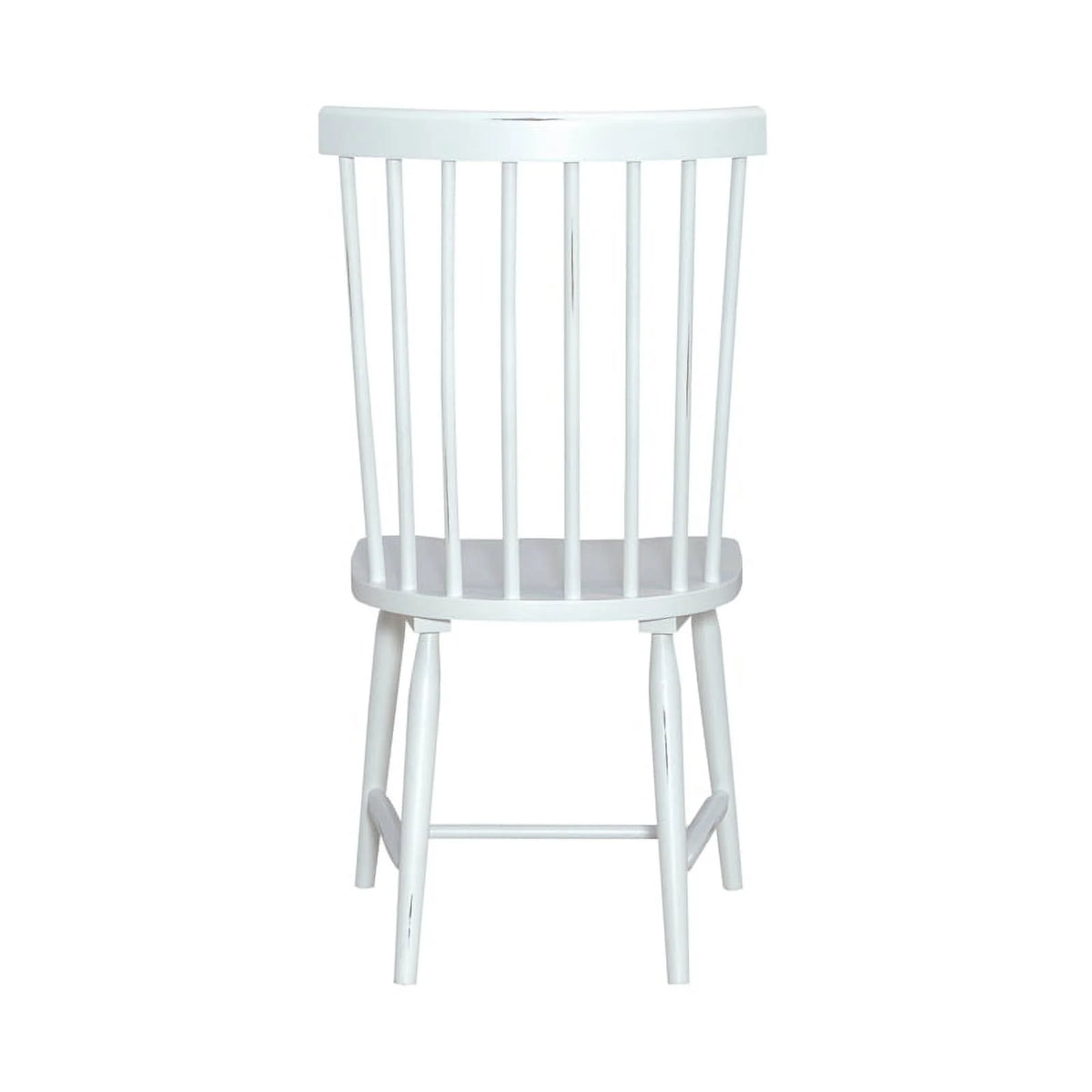 White Spindle Back Side Chair H125