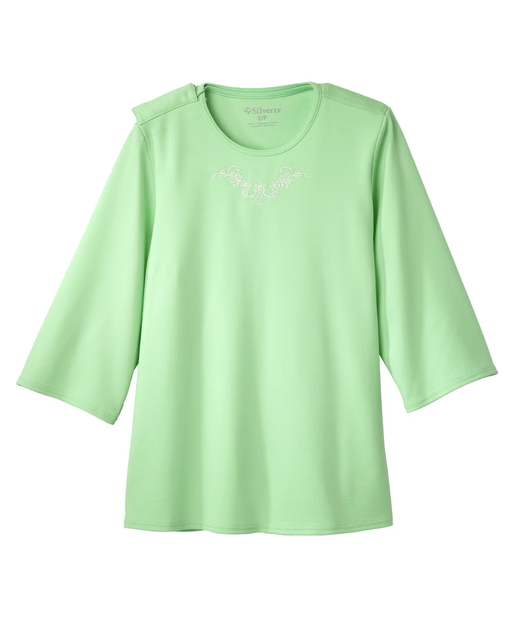 Menthol Green Small Scoop Shirt B1662