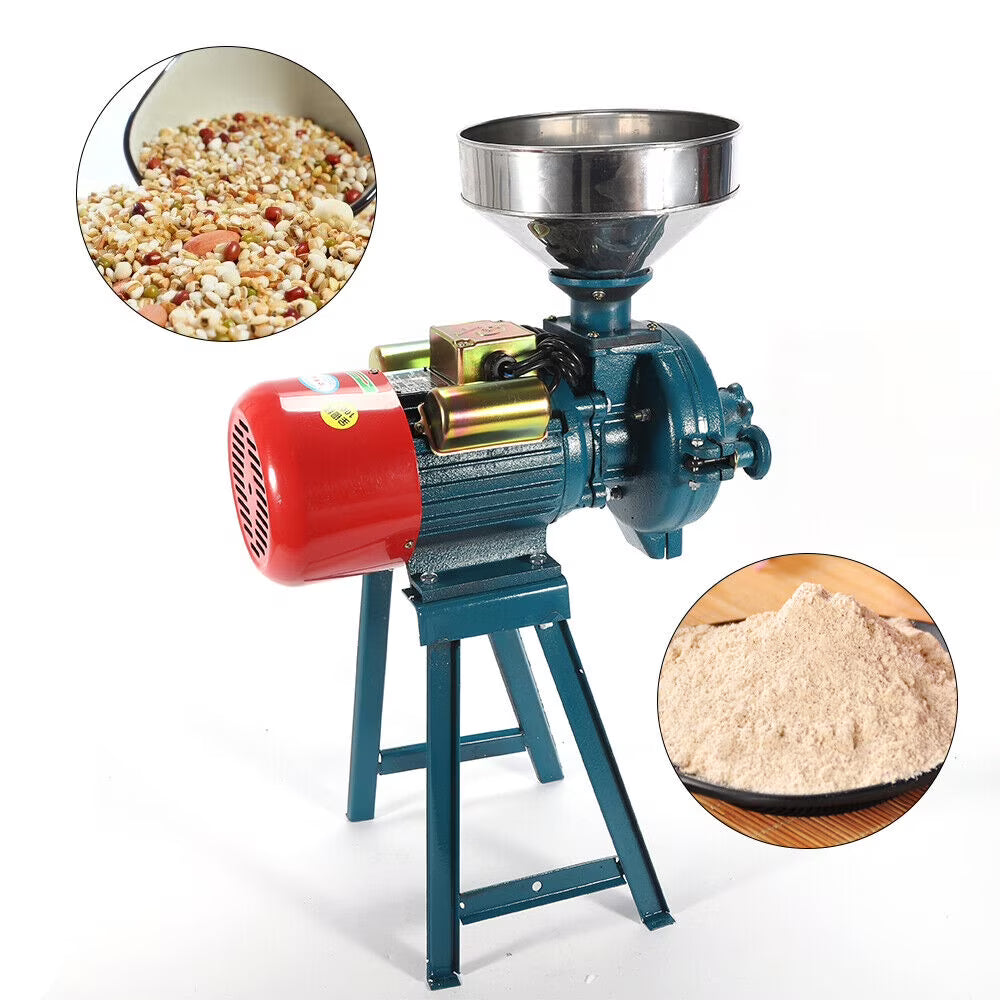 110V Electric Mill Grinder 3000W Commercial Grain Grinding Machine J17826