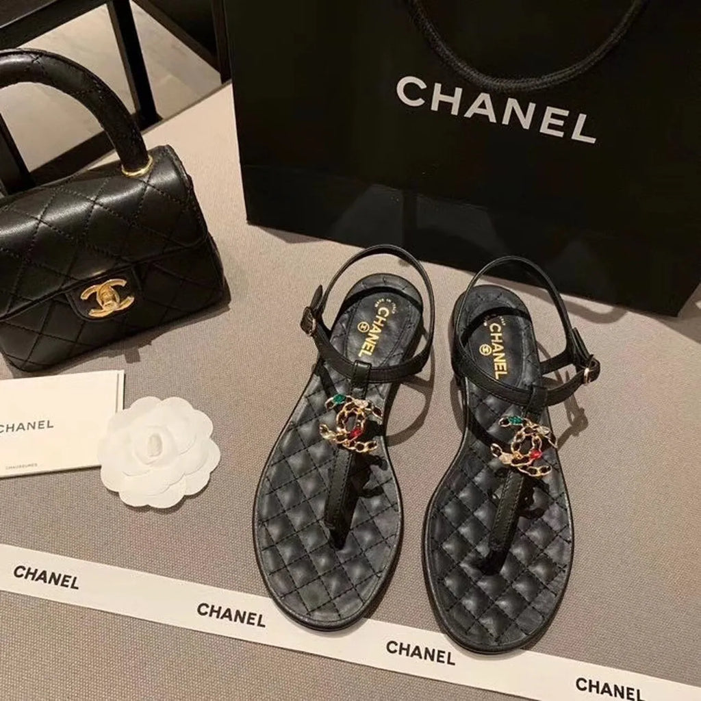 Black Sandals C36551