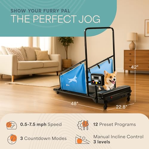 Dog Treadmill for Small & Medium Dogs up to 130lbs I68760