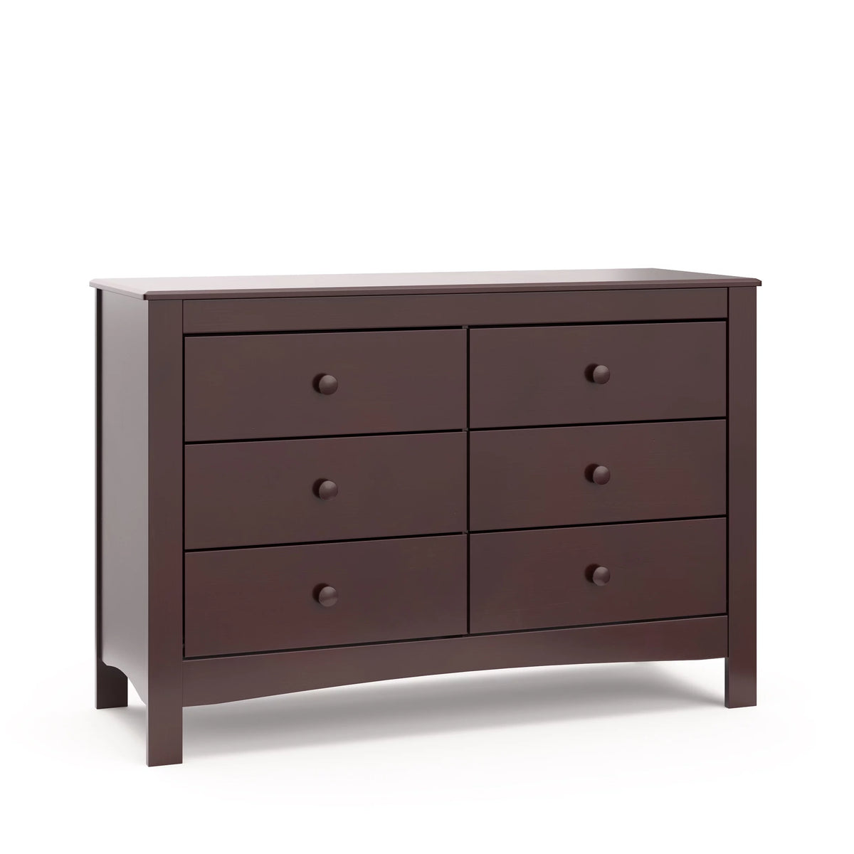 White 6 Drawer Double Dresser W53661
