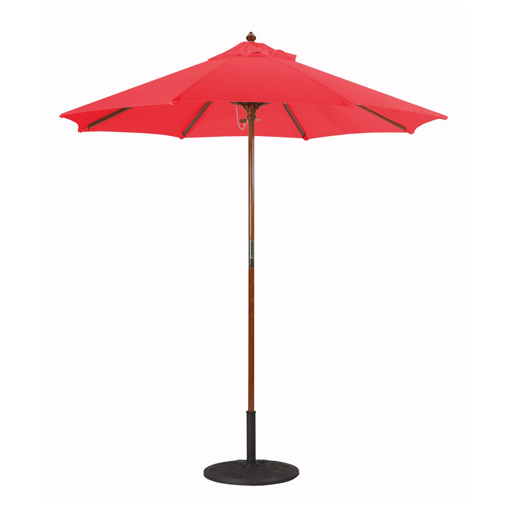 7.5 ft. Dark Wood Cafe Velum Sunbrella Umbrella S85640