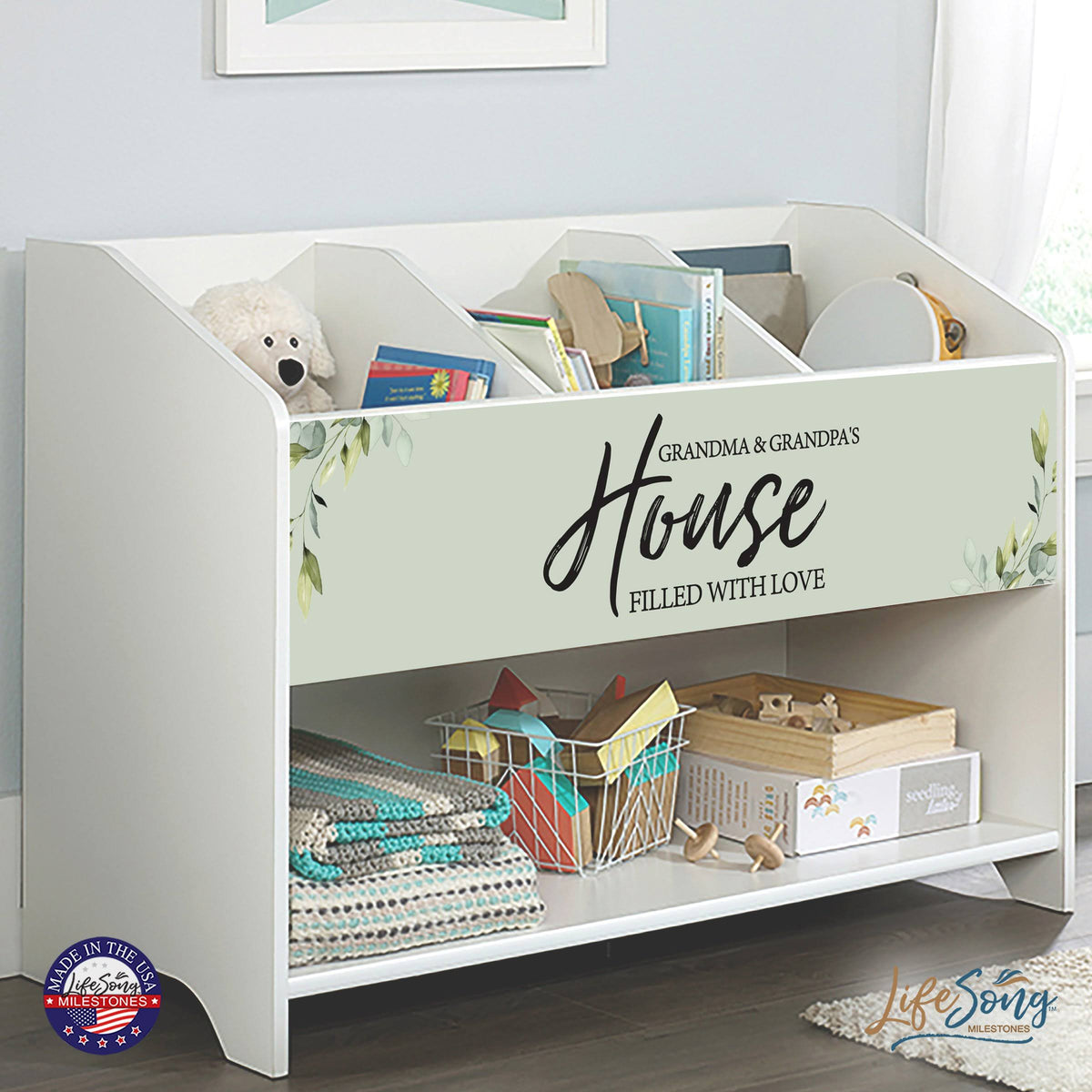 40.125 x 17.5 x 28.625 Bookcase Footboard Storage Box H317