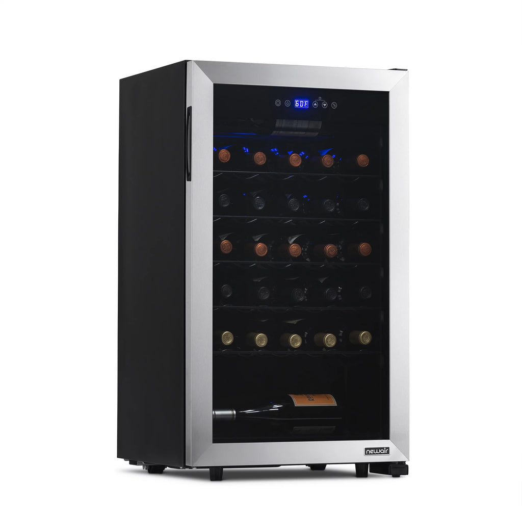 33 Bottle Stainless Steel Compressor Wine Fridge Q97788