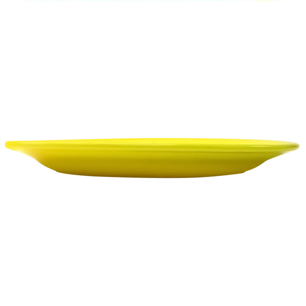 Yellow Stoneware Wide Rim Platter E865