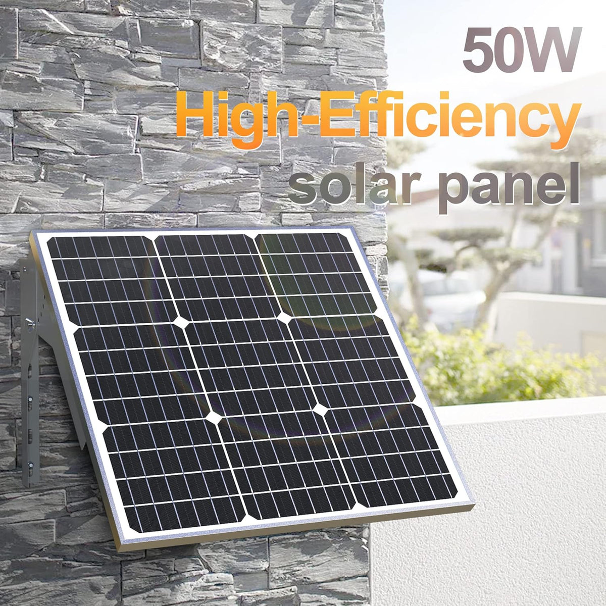 50W 12V Solar Panel Kit with Waterproof Controller and Adjustable Mount Bracket R1681