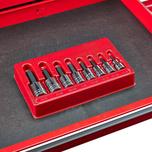 1/2 in. Drive SAE Hex-Bit Socket Set, 8-Piece J675985