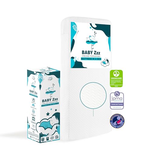 5” Crib Mattress, Water-Resistant, Machine Washable Cover N73391