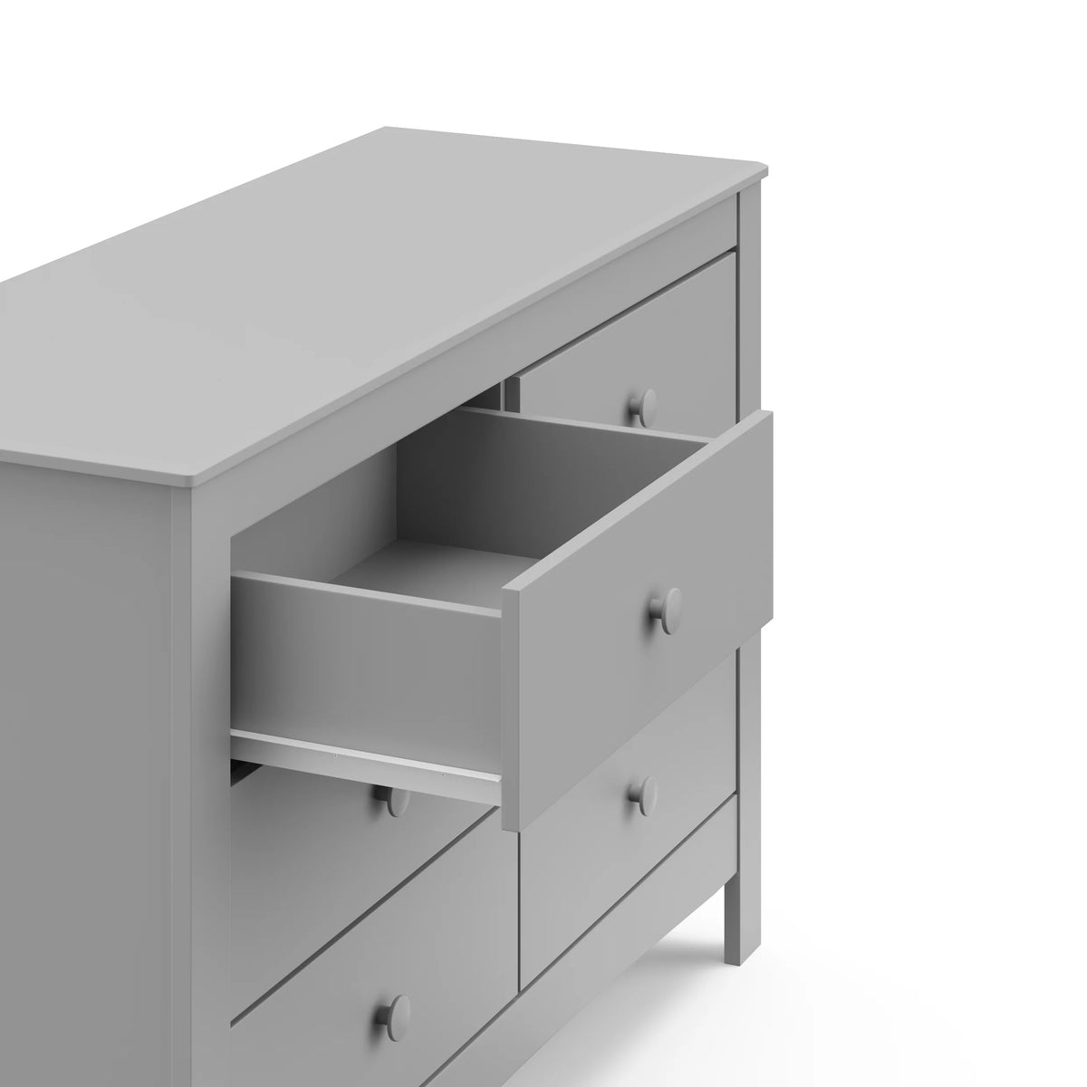 White 6 Drawer Double Dresser W53661