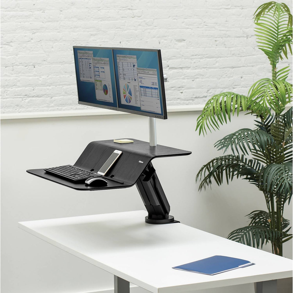 Black Sit-Stand Workstation V55844