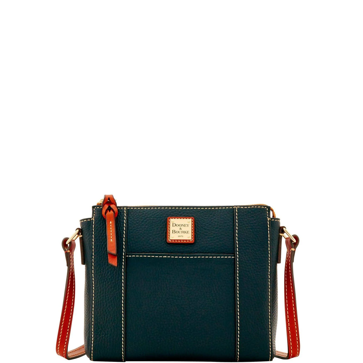 Black Pebble Grain Crossbody Bag H862