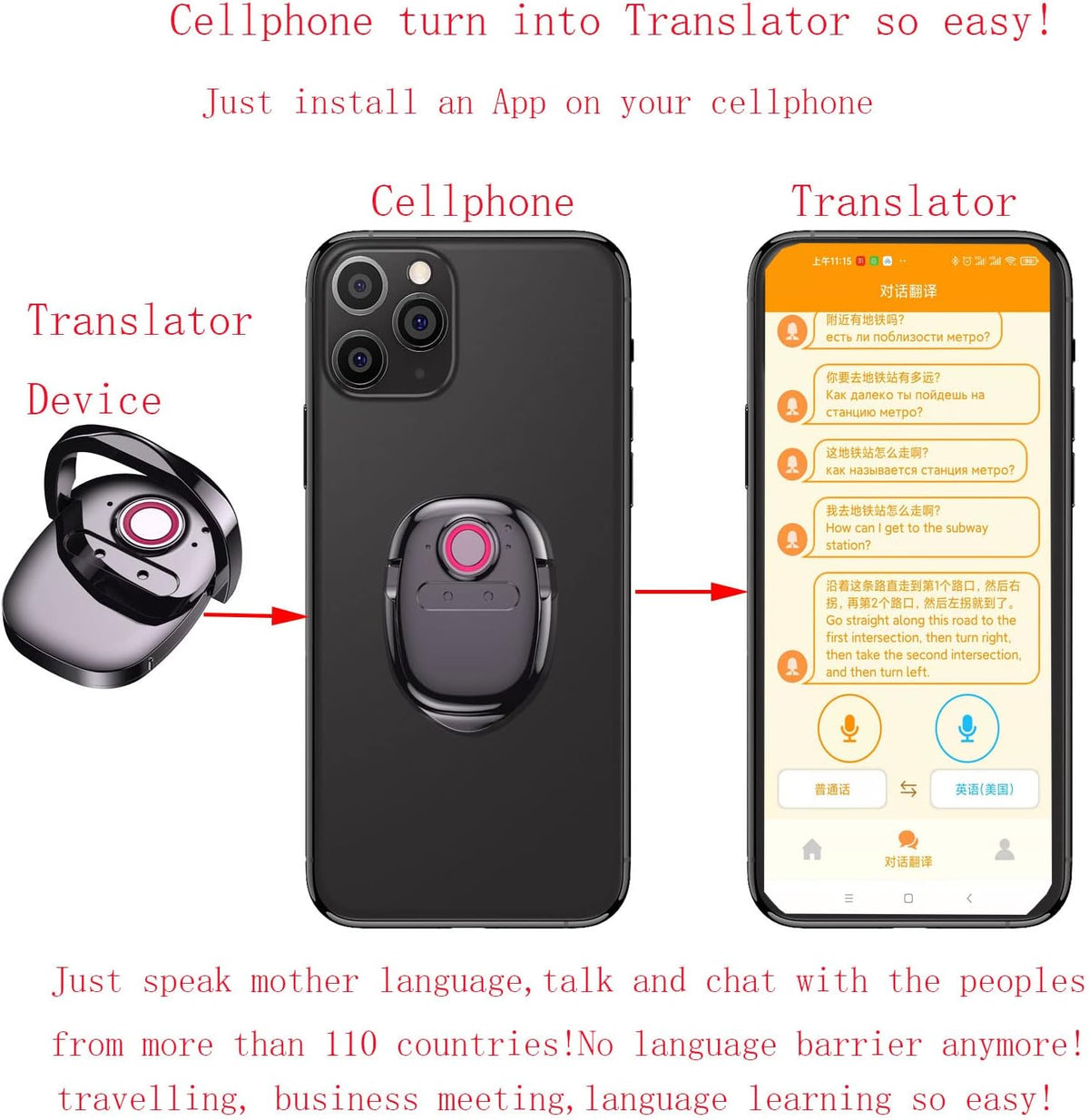Portable Translator Device Supporting 120 Languages G432