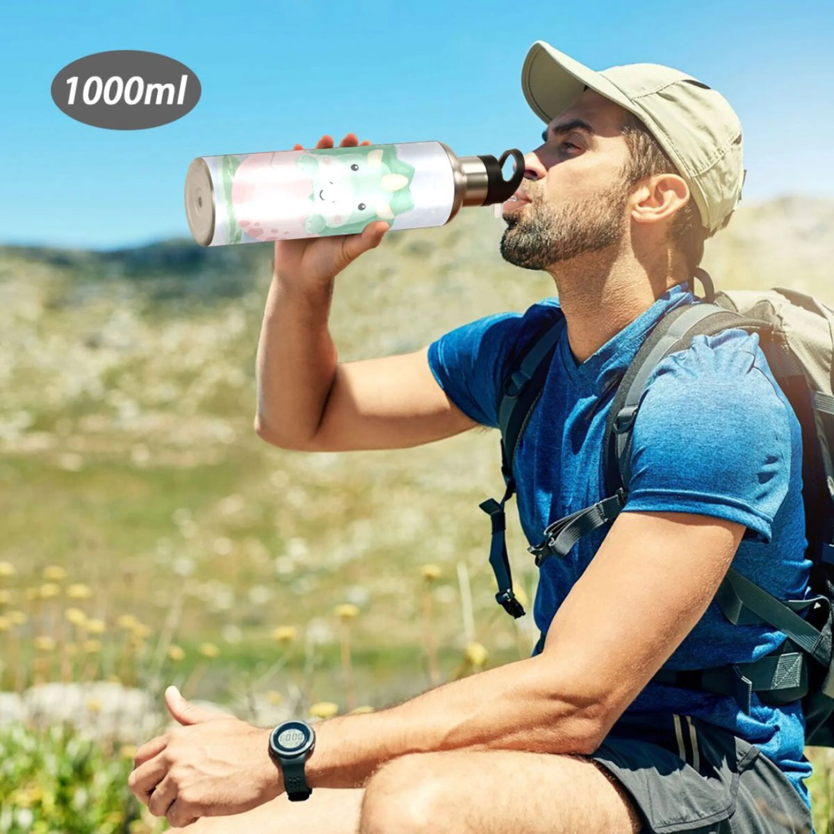 Stainless Steel Insulated Water Bottle with Straw Lid L689497