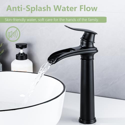Oil Rubbed Bronze Waterfall Vessel Sink Faucet Y602