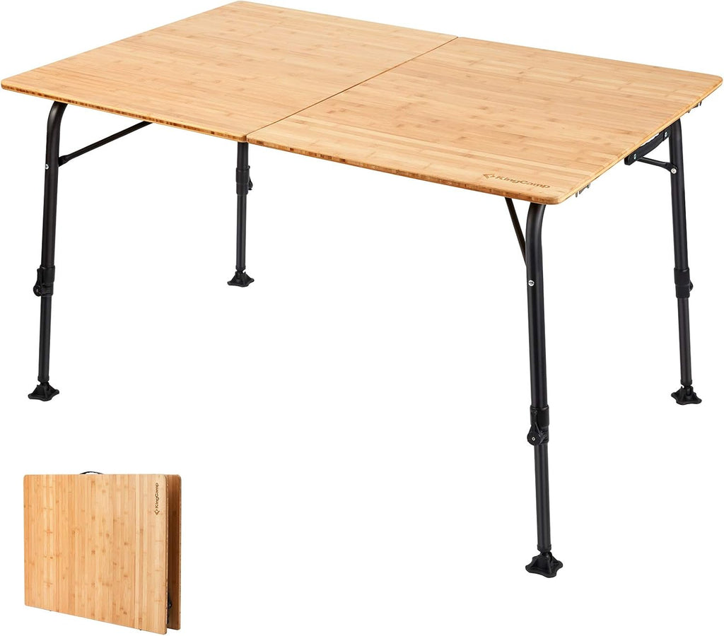 Bamboo Heavy Duty Oversize Portable Folding Table Z9802