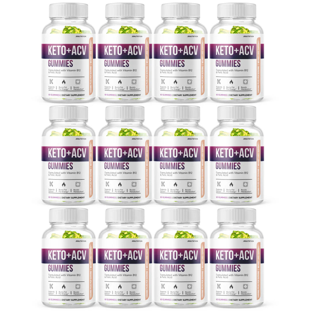 Keto ACV 1000mg Gummies 12 Bottles D5042