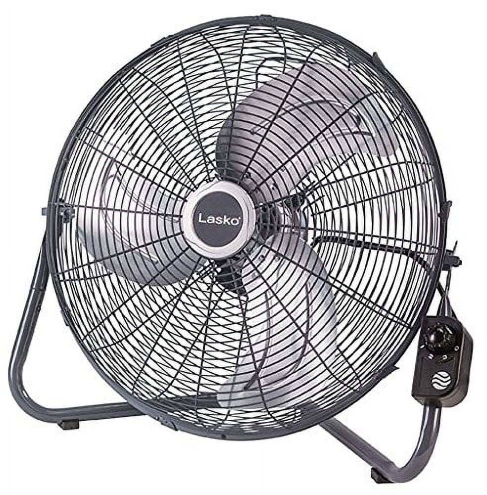 20 High Velocity Floor Fan with Remote, Black D9582