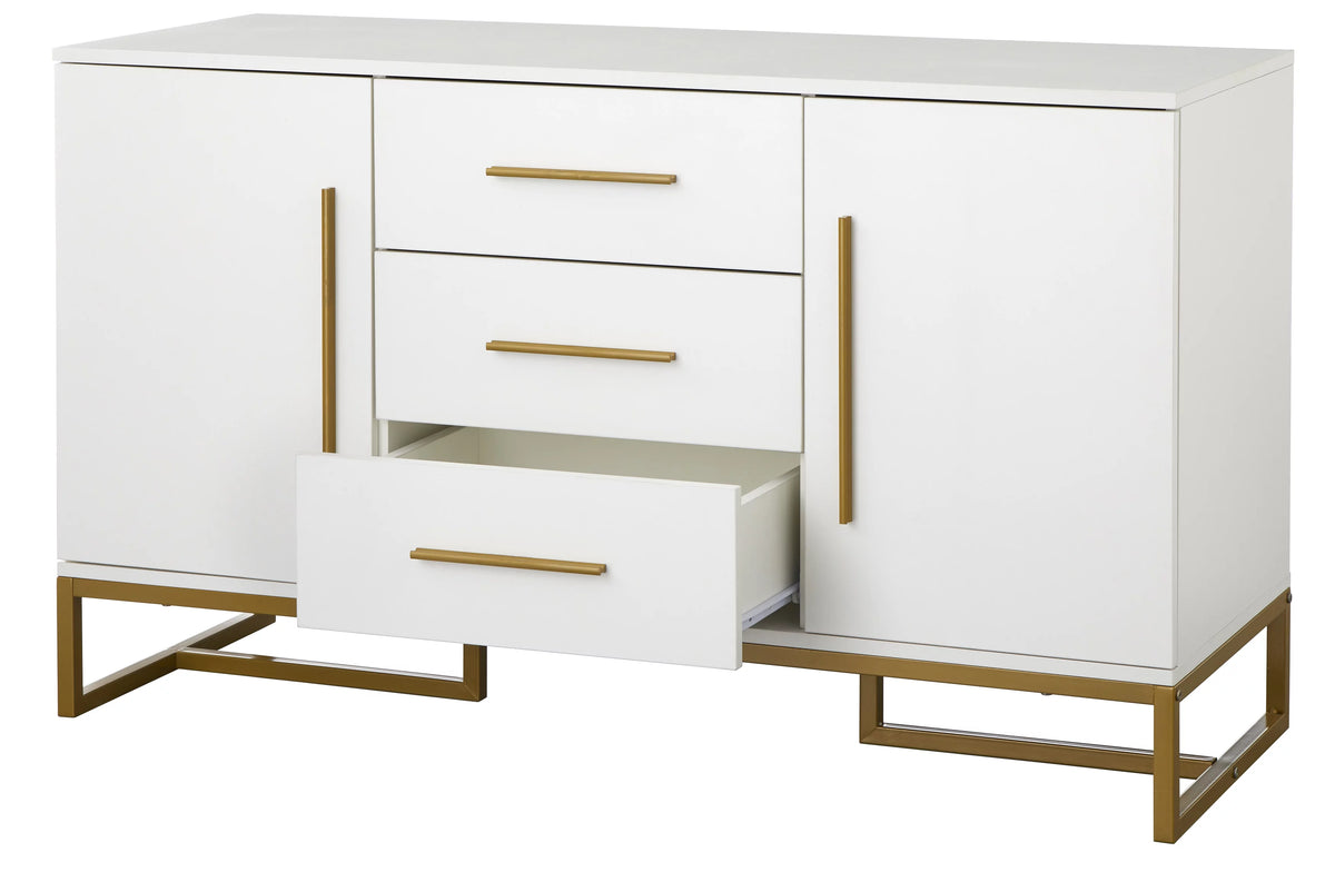 White Modern Dining Room Storage Sideboard K810847