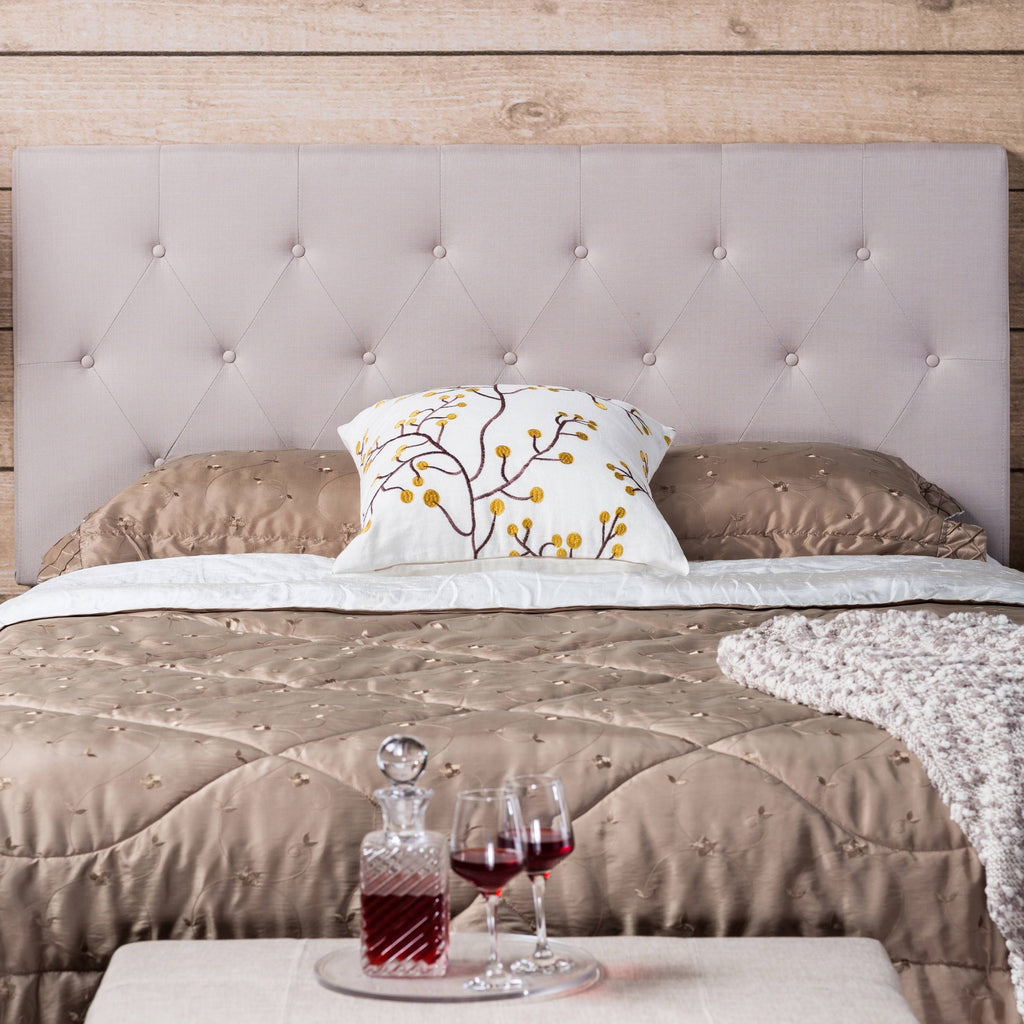 Grey Queen Linen Headboard T645911