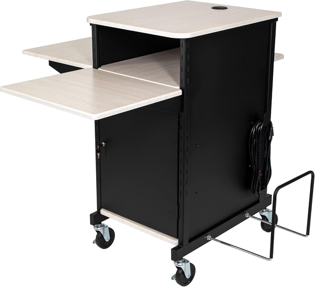 Presentation Cart with Storage Cabinet Y1304