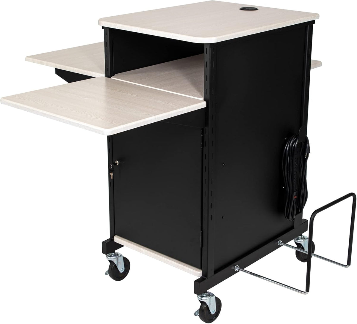 Presentation Cart with Storage Cabinet Y1304