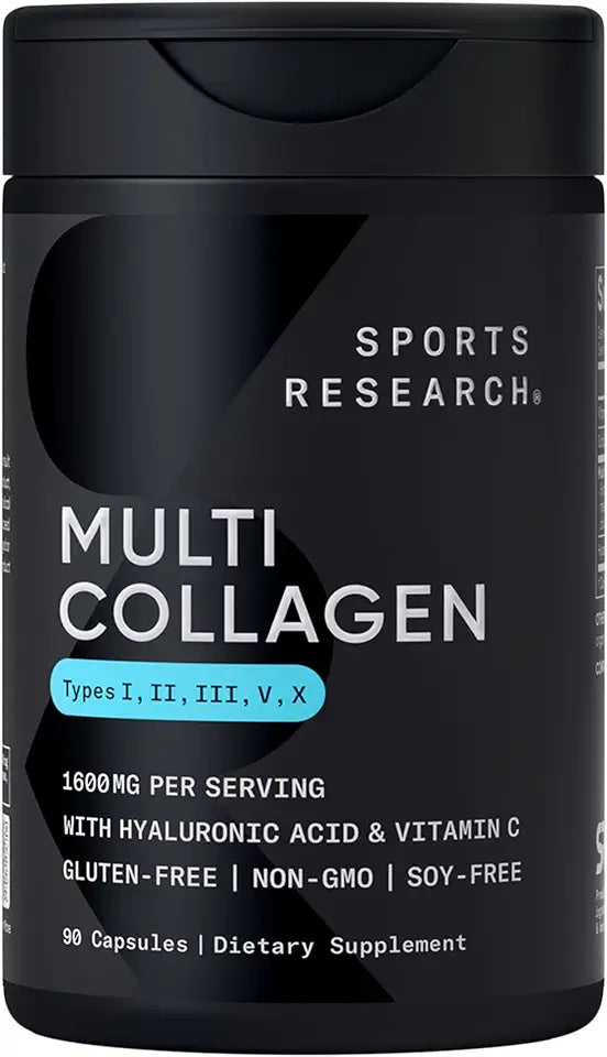 Hydrolyzed Multi Collagen Peptides with Hyaluronic Acid + Vitamin C 90 Capsules K511647