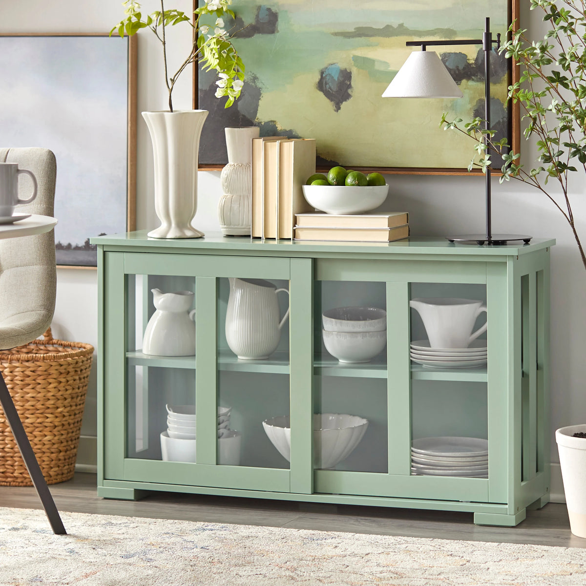 Espresso Stackable China Cabinet Z837578