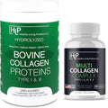 10oz Bovine Collagen Powder & 90ct Multi Collagen Gummies Q9110