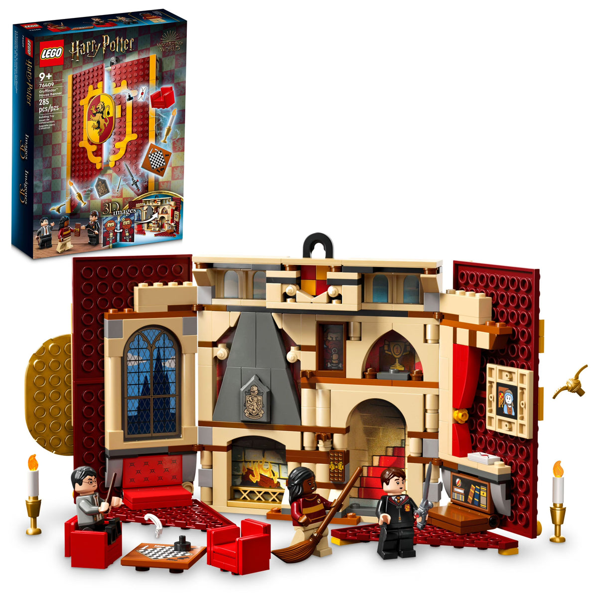 LEGO Harry Potter Gryffindor House Banner Set 76409 with 3 Minifigures A9973