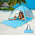 Beach Tent Canopy Sun Shelter UPF 50+ UV Protection, Portable Beach Shade Fit 3-4 Person, Lightweight, Breathable, Collapsible T194408