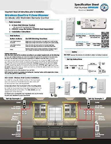 Sensio Quattro Dimming Receiver X72468