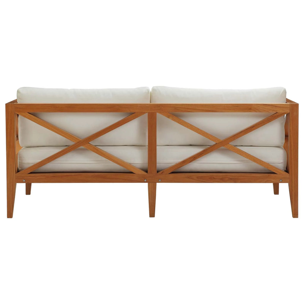 Natural White Wood Lounge Sofa L779301