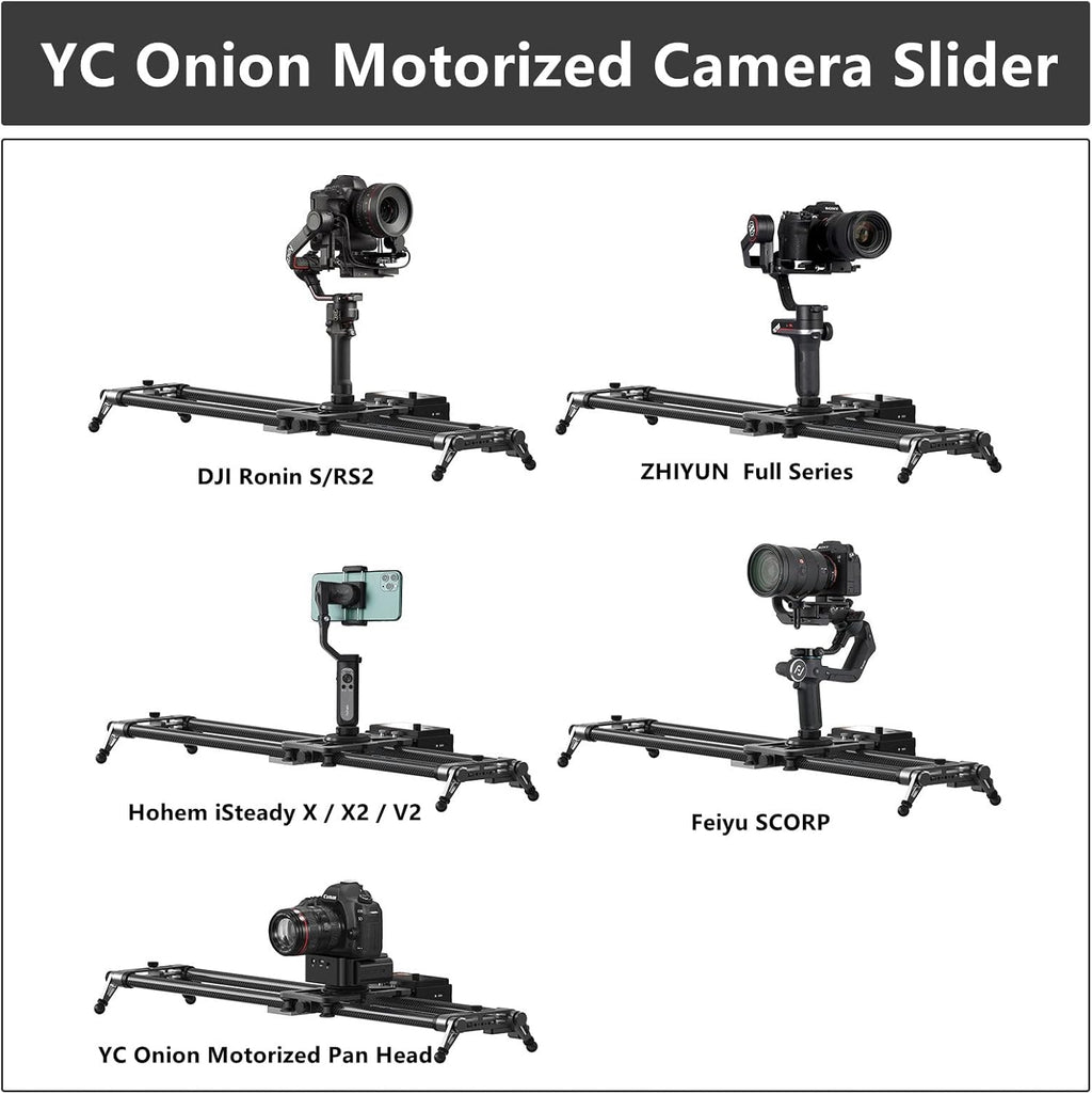 Motorized Camera Slider 80cm Carbon Fiber with APP Control V940