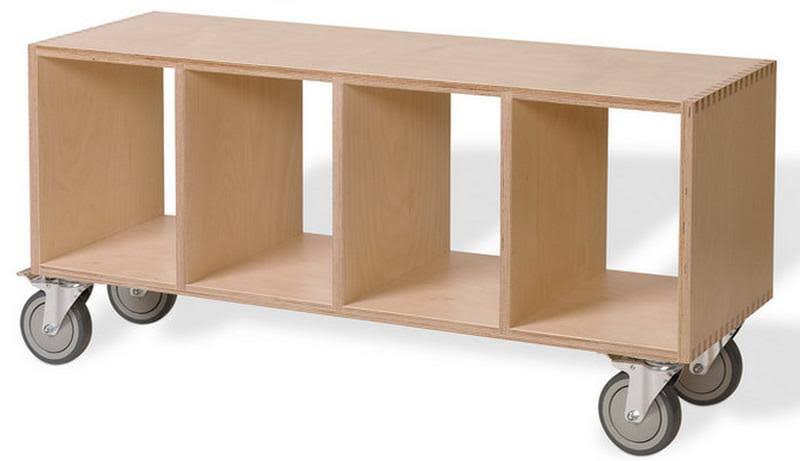 Walnut Cube Unit Bookcase R567623
