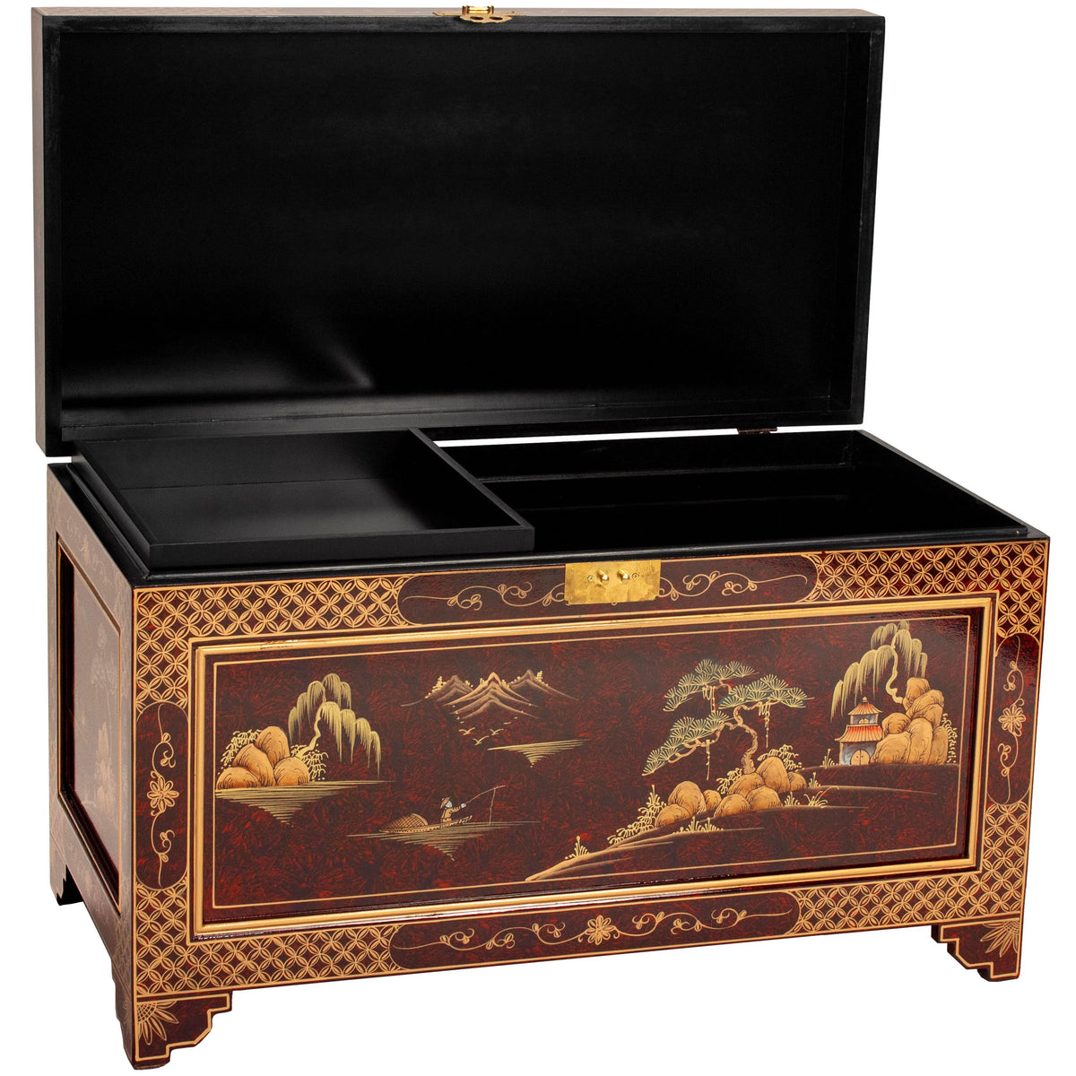 Lacquer and Wooden Storage Trunk K280